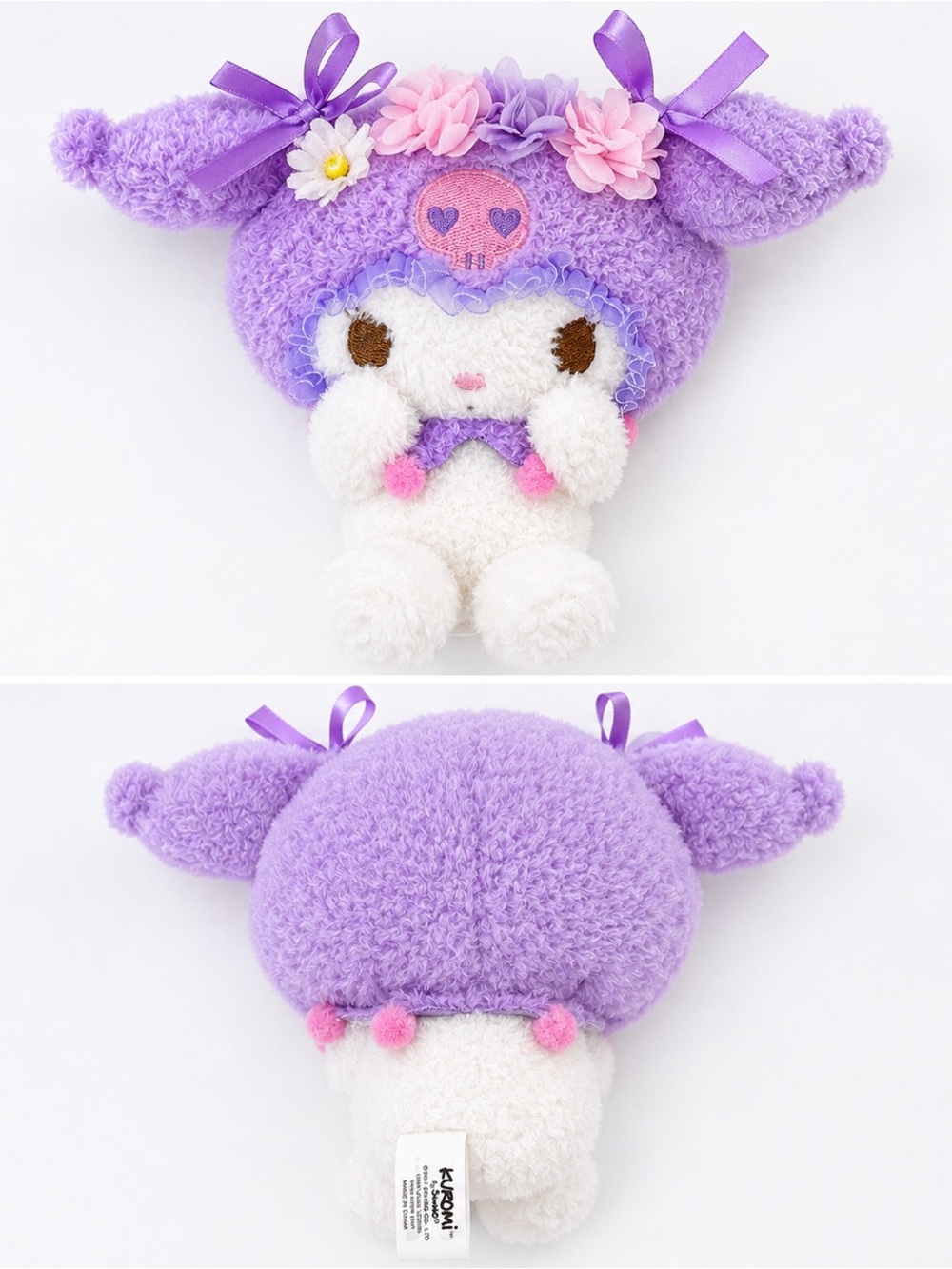 Sanrio Kuromi Plush Flower Mascot